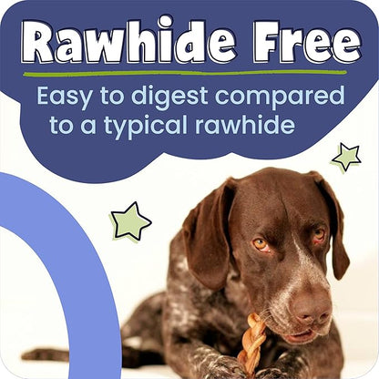 Pawstruck Natural 3–5" Bully Sticks for Small Dogs and Puppies – Single Ingredient, Low-Odor, Rawhide-Free Chew Treat – 100% Real Beef, No Artificial Preservatives – 8 oz Bag – Packaging May Vary