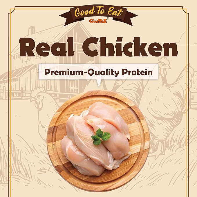 Gootoe Dog Treats, Chicken Jerky for Dogs - Premium Dog Training Treats; High-Protein, Gluten-Free, Hypoallergenic, Grain-Free, Chicken Sticks, 1.5 lb