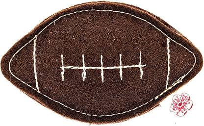Catnip Toy – Football Shape, Organic Catnip, 100% Wool Felt, Grown & Made in The USA - Football