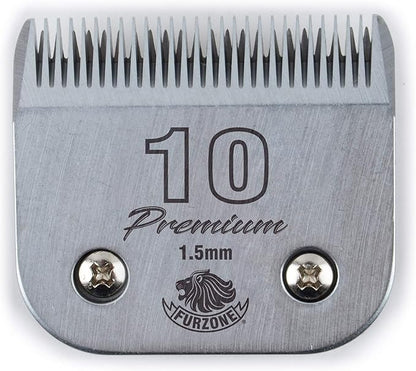 FURZONE Detachable Blade - Size 10 Blade 1/16", Made of Extra Durable Japanese Steel, Compatible with Most Andis, Oster, Wahl A5 Clippers