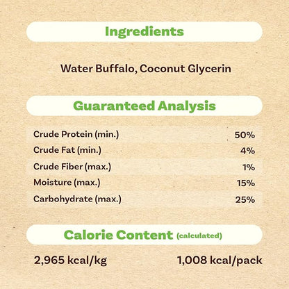 A Freschi srl Buffalo Dog Treats, All-Natural, Hypoallergenic, High Protein, Low Fat, Human Grade Puppy Chews – Healthy Grain-Free Training Treats, 12oz Jerky Strips