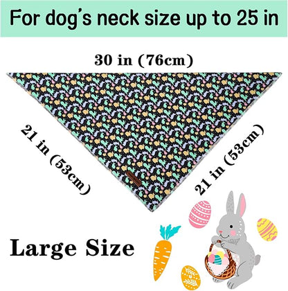 Unique style paws Easter Dog Collar with Bow Easter Eggs Chicken Collar with Flower for Small Medium Large Boys Girls Dogs