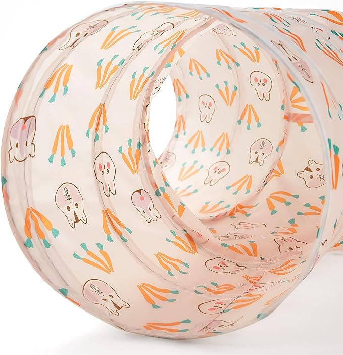 Tempcore Pet Tunnel Tube Toys 3 Way Collapsible, Cat Tunnels for Indoor Cats，Kitty Bored Pet Toys Peek Hole Toy Ball, Puppy, Kitty, Kitten, Rabbit