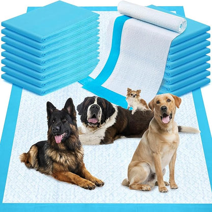 Pee Pads for Dogs 36"x48" 100 Count, Puppy Pads Extra Large, Disposable Thicken Pet Training Pads for Cats Doggie Rabbits, Incontinence Underpads Ultra Absorbent & Quick-Dry, Leakproof Potty Pads