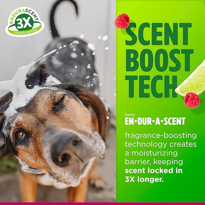 TropiClean Dog Perfume, Long Lasting Raspberry Lime Cologne, Deodorizing Spray for Smelly Dogs, After Bath Detangling Spray, Safe for Cats, 8oz.