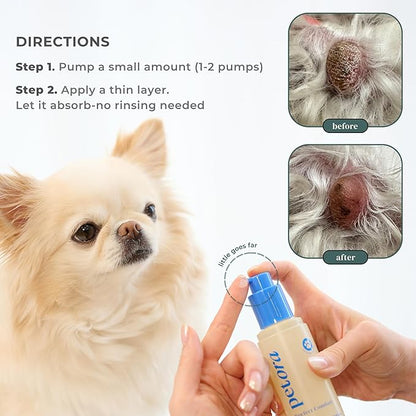 petora] PAWFECT Comfort Soothing Jelly Serum for Dogs & Cats | Fast Relief for Dry, Cracked Paws, Hot Spots & Itchy Skin | Certified KAPQA Animal Safety & Efficacy | Pump Dispenser Mess-Free