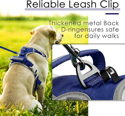 ThinkPet No Pull Harness Breathable Sport Vest with Handle-Dog Harnesses Reflective Adjustable for Medium Large Dogs