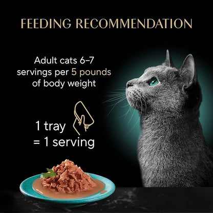 Sheba Gravy Indulgence Adult Wet Cat Food Salmon Entree in Extra Gravy, 2.6 oz. Twin-Pack Trays (24 Count, 48 Servings)