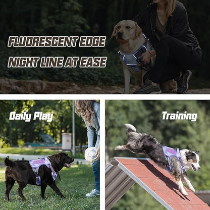 AUROTH Tactical Dog Harness for Large Dogs No Pull Adjustable Pet Harness Reflective K9 Working Training Easy Control Pet Vest Military Service Dog Harnesses Very Peri M