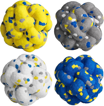 Moonorange Upgrade Dog Balls Interactive Toys for Aggressive Chewers, Indestructible Tennis Durable Bouncy for Fetch Game, Lightweight Floating, 4pcs