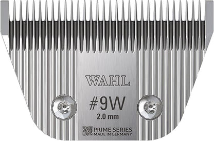 Wahl Pro Animal Wide Prime Series Blades - Professional Fine Tooth Pet Clipper for Horse, Cat & Dog Grooming - Made from High-Carbon Steel - #9W, 2.0mm