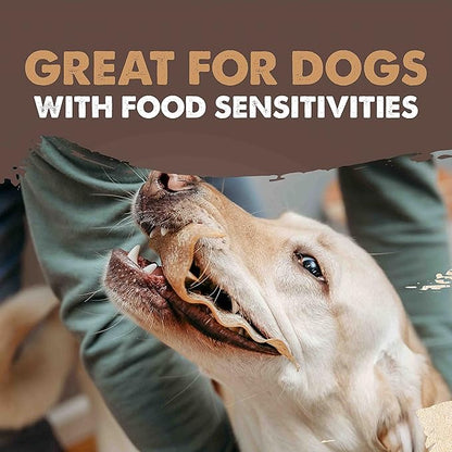 Mighty Paw 100% Natural Unbleached Cow Ears for Dogs - Single Ingredient - Cows Ears for Dogs Chew Treats Suitable for Small, Medium & Large Breeds - Pet Chews (12 Pack)