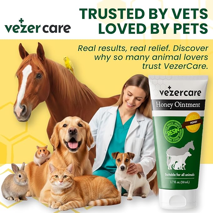 Resin & Honey Wound Care Ointment – Dog Paw Balm – Natural Alternative to Manuka Honey for Hot Spots, Itchy Skin & Cuts. Dogs, Horses, Cat Paw Ointment Safe to Lick & Steroid-Free 1.7oz