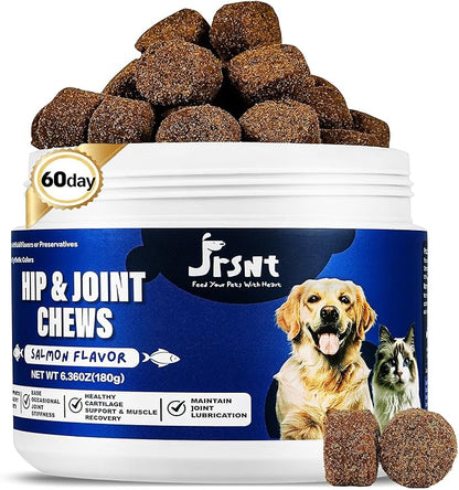 Dog Hip and Joint Supplement – Glucosamine Chondroitin Turmeric MSM Omega 3 – Dog Joint Supplement & Mobility Support for Large Breed, Senior & Active Dogs and Cats