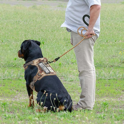 Beebiepet Heavy Duty Tactical Dog Harness for Large Dogs, No Pull Adjustable Pet Harness Reflective Service Training Easy Control Pet Vest Military K9 Working Dog Harnesses- Large, Desert Camo