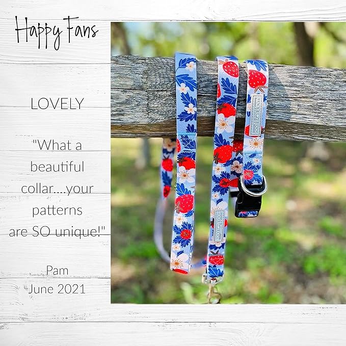 Lucky Love Dog Leash – Soft, Durable, and Comfortable Leash with Vibrant Patterns – Stylish and Long Lasting for Small Male and Female Dogs – Sweet Berry, Small