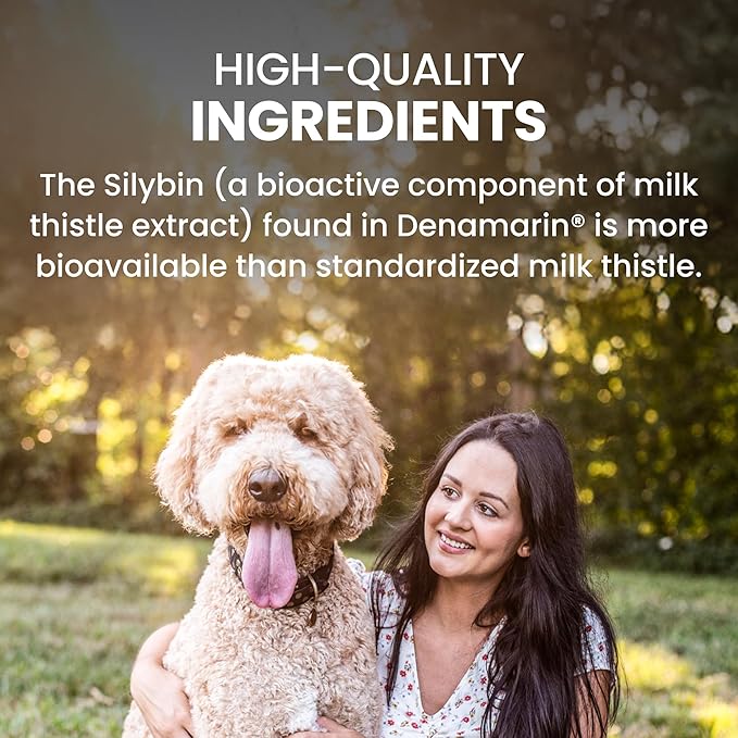 Nutramax Laboratories Denamarin Liver Health Supplement for Large Dogs - With S-Adenosylmethionine (SAMe) and Silybin, 30 Tablets(Pack of 1)