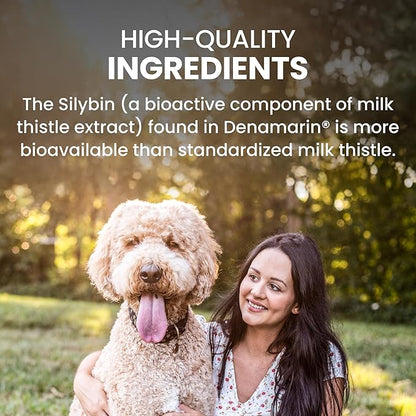 Nutramax Laboratories Denamarin Liver Health Supplement for Large Dogs - With S-Adenosylmethionine (SAMe) and Silybin, 30 Tablets(Pack of 1)