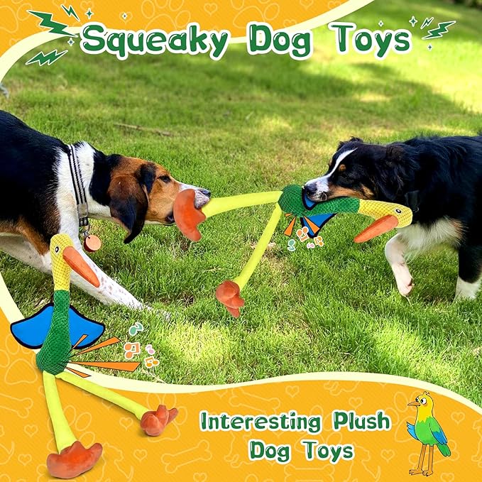 Fuufome Large Squeaky Dog Toys - Plush Crinkle Dog Toy for Small, Medium, and Large Breeds - Fun for Indoor Puppies and Senior Pups Playing