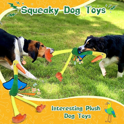 Fuufome Large Squeaky Dog Toys - Plush Crinkle Dog Toy for Small, Medium, and Large Breeds - Fun for Indoor Puppies and Senior Pups Playing