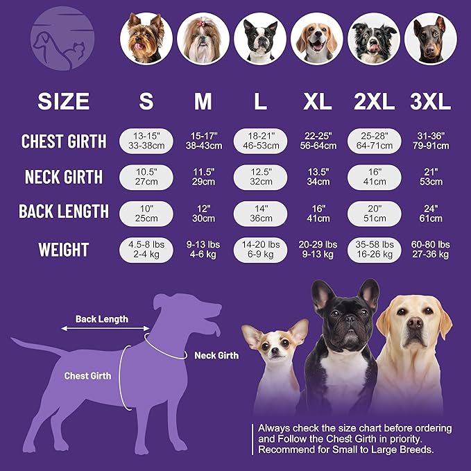 cyeollo 2 Pack Fleece Dog Sweater Pullover Sweatshirt Reflective Lightweight Dog Clothes for Small Dogs Girl Pet Apparel Purple, Grey, L