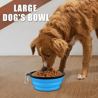Paercute Collapsible Dog Bowl, Lightweight and Portable, Ideal for Travel, Hiking, Camping, and Everyday Use