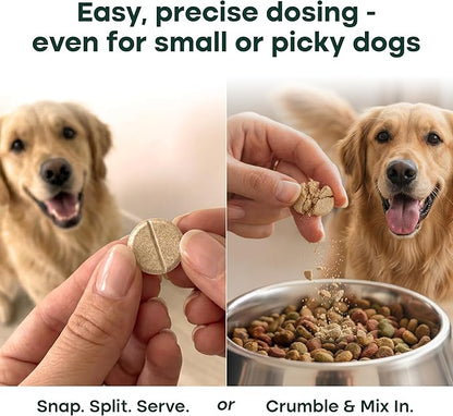Natureflow Hip and Joint Supplement for Dogs, Advanced Dog Joint Supplement with Green-Lipped Mussel, Glucosamine, MSM & Chondroitin, Zero Sugar Chewable Pills, Made in USA, Large Medium Small Breeds