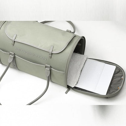 Petropolitan Soft-Sided Pet Carrier for Cats and Small Dogs – Stylish, Airline-Approved Travel Bag with Mesh Ventilation, Collapsible, Removable Pad and Safety Leash, Fits up to 16 lb