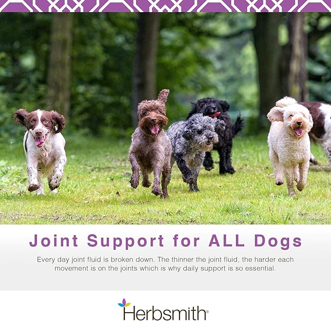Herbsmith Sound Dog Viscosity Advanced Joint Support For Dogs, 60 Count Small