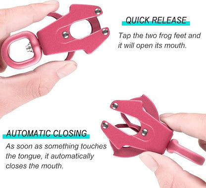 GEIT 2/4/5/6FT Dog Leash, Heavy Duty Rope Leashes, Reflective Nylon Pet Lead with Aluminum Quick Release/Locking Tactical Frog Clip for Small Medium and Large Dogs, Pink, 1/2 inch
