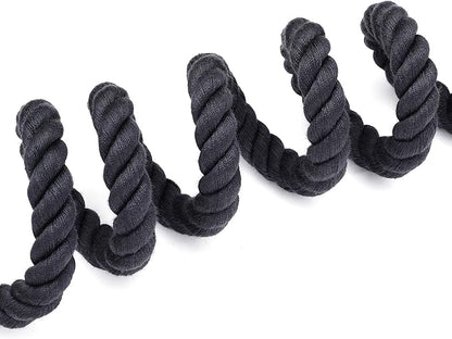 Mile High Life Dog Leash, Braided Cotton Rope Leashes with Leather Tailor Tip with Leather Tip - Heavy Duty Metal Clasp, 4FT, 1/2" Thick - Wedding, Walking for Medium Large Dogs(Dark Gray)