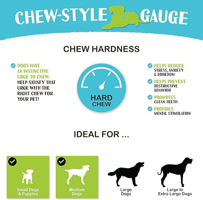 Raw Paws Himalayan Yak Chews for Dogs - Small Chews (75-Count) - Packed in USA - Tibetan Yak Cheese Dog Chew for Small Breeds - Hard Milk Dog Chew Bones - Single Ingredient - Long Lasting
