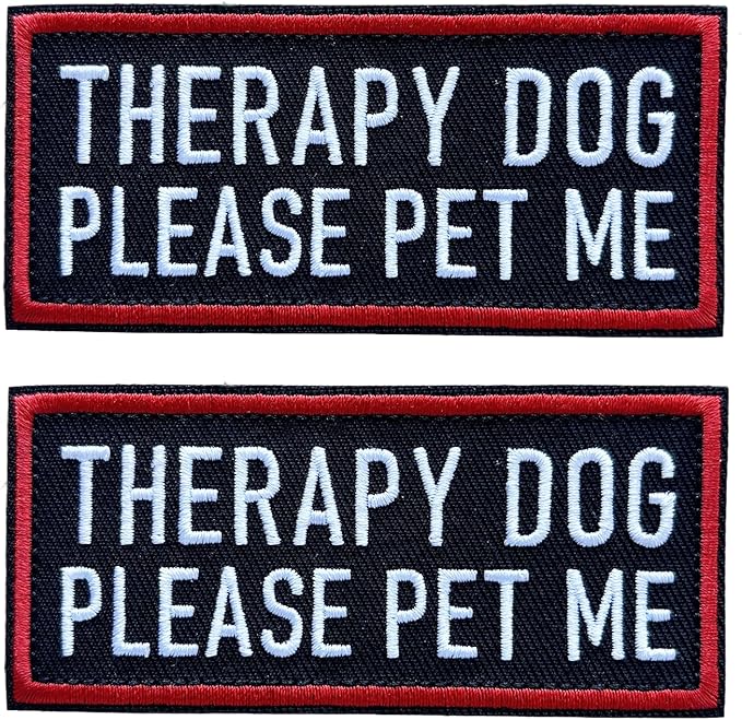 Service Dog Patches Removable Tactical Hook Loop Harness Embroidered in Training Patch Do Not Pet Working Dog Patch for Vest Harnesses Collars Leashes