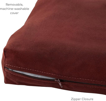 Happy Hounds Cooper Deluxe Reversible Crate Pad - Small - Burgundy
