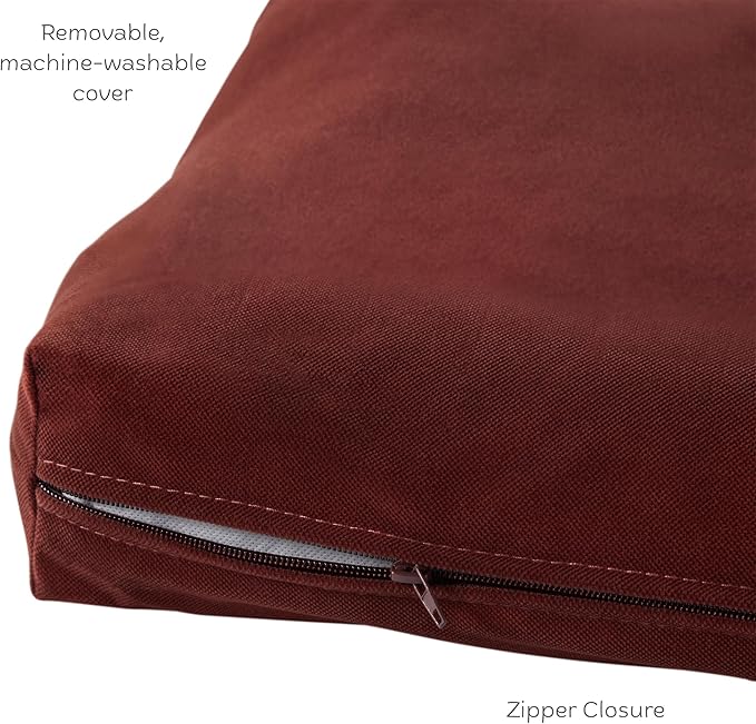 Happy Hounds Cooper Deluxe Reversible Crate Pad - Large - Burgundy