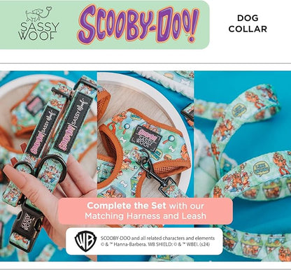 Sassy Woof Dog Collar Scooby-Doo™ - S, Adjustable, Durable, Comfortable and Stylish Pet Accessories for Small Dogs - Officially Licensed