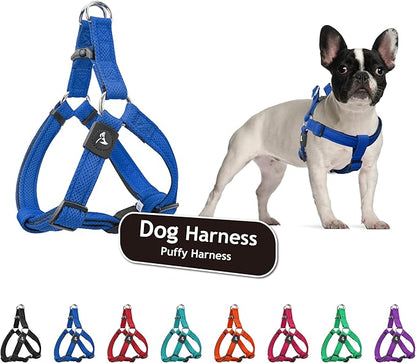 Kruz No Pull Dog Harness (Chest 30”-44”, Weight 66-176 lbs) Heavy-Duty Pet Harness for Large Breeds, Ultra-Comfort Fit, Lifetime Durability, Adjustable Dog Harness No Pull Design (Blue, X-Large)