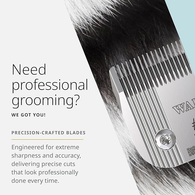 Wahl Pro Animal Prime Series Blades - Professional Fine Tooth Pet Clipper for Horse, Cat & Dog Grooming - Made from High-Carbon Steel - #9, 2.0mm
