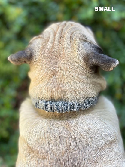 Tuff Pupper Heavy Duty Dog Collar with Handle | Ballistic Nylon Heavy Duty Collar | Padded Reflective Dog Collar with Adjustable Stainless Steel Hardware | Convenient Sizing for All Breeds