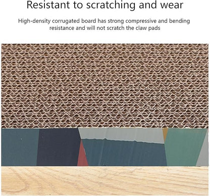 Cat Scratch Board, Bone-Shaped Design cat Scratch pad, Brown Corrugated Cardboard, pet cat Toy, Reversible cat Scratch Toy (1pcs)