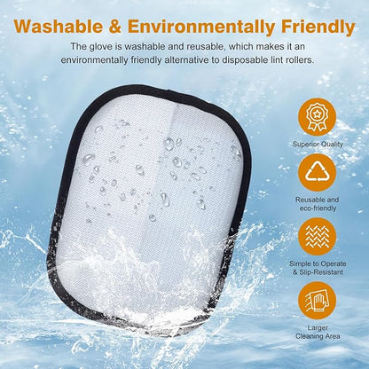 XSDLSSLY Pet Hair Removal Gloves for Cats and Dogs. The Latest Reusable electrostatic pet Hair Removal Gloves.Pet Hair Removal Tool Suitable for Sofas, Bed Sheets, Clothing, and car Seats（2Pcs ）