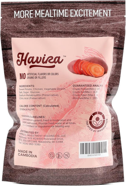 Havira 1.5 LB Value Pack Sweet Potato Dog Treats, Healthy Chicken Wrapped Dog Chews Made with Real Veggies, Easy to Digest Gentle Daily Rewards for Picky Dogs