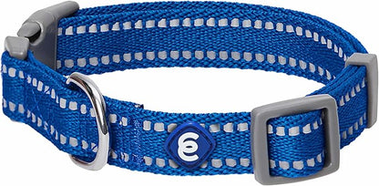 Blueberry Pet Essentials Reflective Dog Collar & Leash Set, Adjustable for Large Dogs | Safe Walking Gear for Pet Parents, Puppy Training & Daily Use LargeDogs, Navy