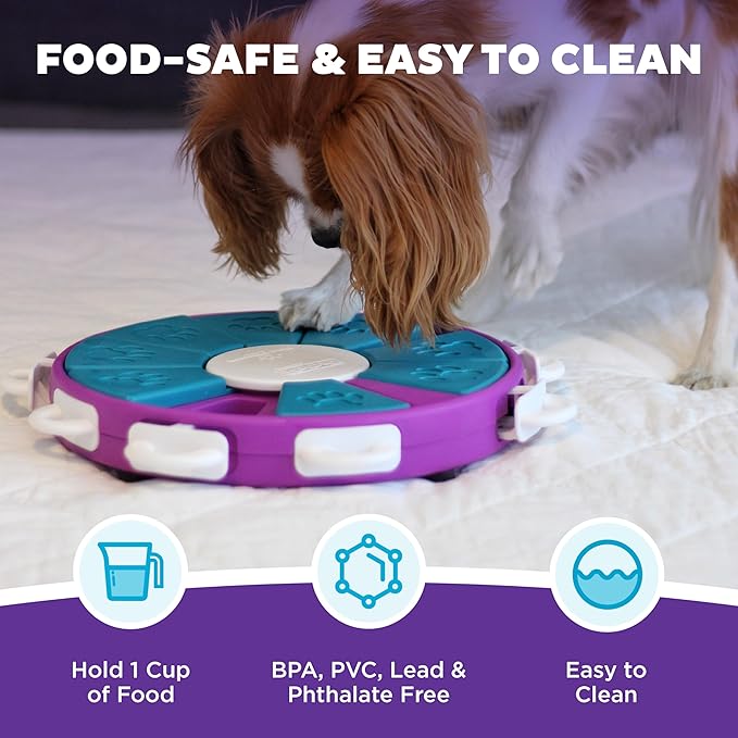 Outward Hound by Nina Ottosson Dog Twister – Interactive Treat Puzzle Enrichment Toy, Level 3 Advanced