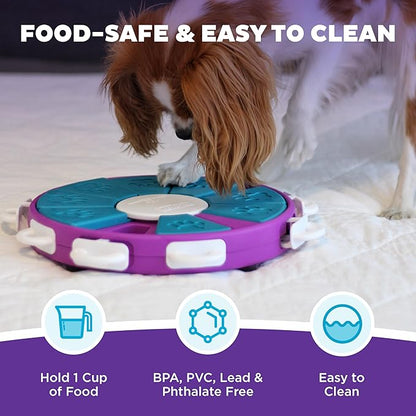 Outward Hound by Nina Ottosson Dog Twister – Interactive Treat Puzzle Enrichment Toy, Level 3 Advanced
