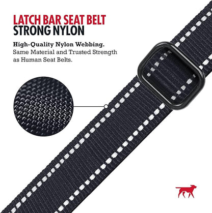 Tuff Pupper Dog Car Safety Belt | Adjustable 16–26" Latch Hook Seatbelt Restraint for Dogs | Heavy-Duty Nylon Webbing, All-Metal Hardware & 360° Swivel Carabiner | Universal Fit for Cars, Trucks & SUV