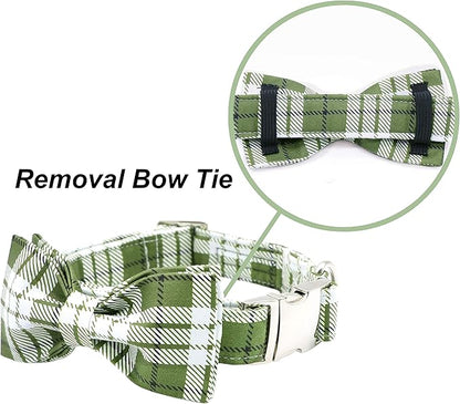 ARING PET Bowtie Dog Collar, Dog Collar with Bow, Adjustable Dog Collars for Small Medium Large Dogs.