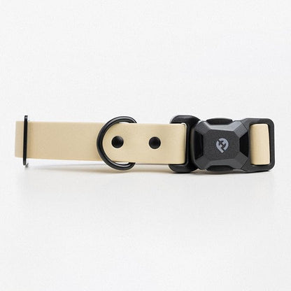 2026 New Edition, Fei & Eve PVC MagEase Dog Collar - Patented Magnetic Buckles | Fur-Safe | 450LB Escape-Proof | Adjustable Fit | Small (Champagne)