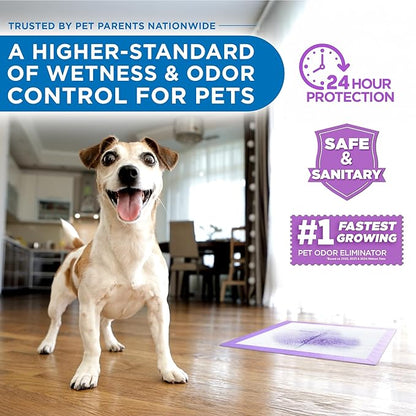 POOPH® Potty Pads™ – 50 Count – Superior Absorbency & Odor Control – Absorbs 59oz, Leak-Proof, Track-Proof, Spill-Proof – Quick-Dry, Disposable, 24x24 Inch – for Puppies, Seniors, Housebound Pets