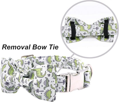 ARING PET Bowtie Dog Collar, Dog Collar with Bow, Adjustable Dog Collars for Small Medium Large Dogs.